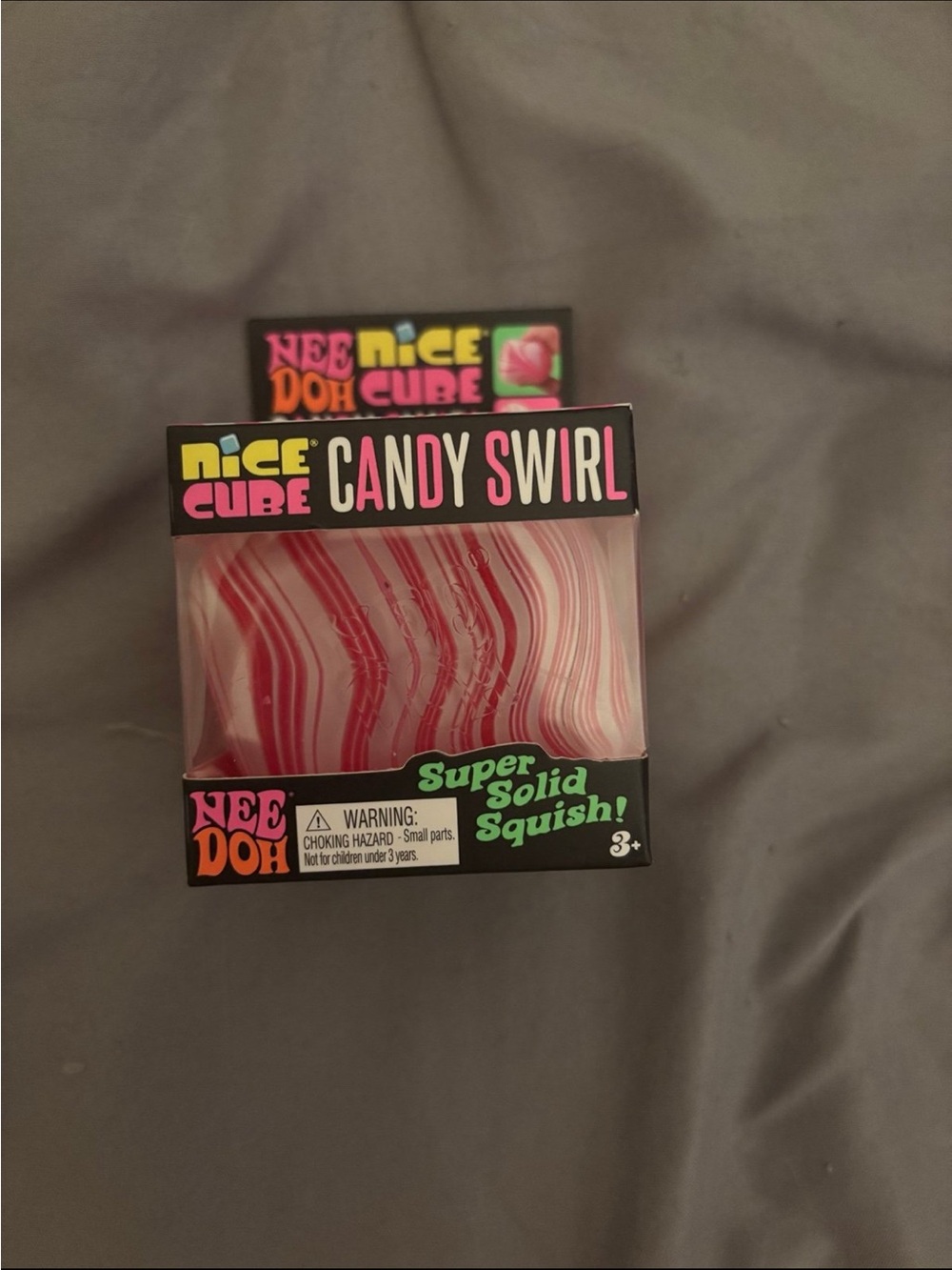 Nice Cube Candy Swirl Super Solid Squish - Pink